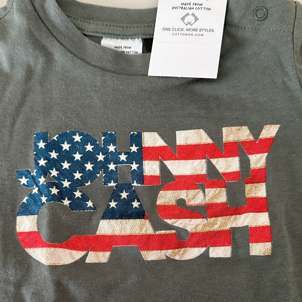 Cotton On Kids Army Green Graphic Tee - Picture 3 of 4